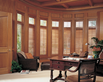 hardwood office shutters windows