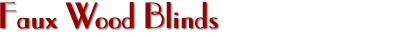 faux wood blinds slats