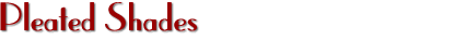 pleated shades blinds